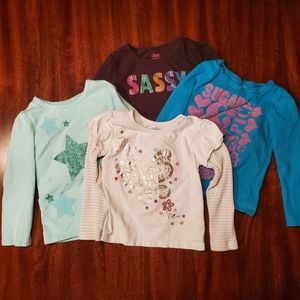 3T - Lot of Girl's Long Sleeved Shirts